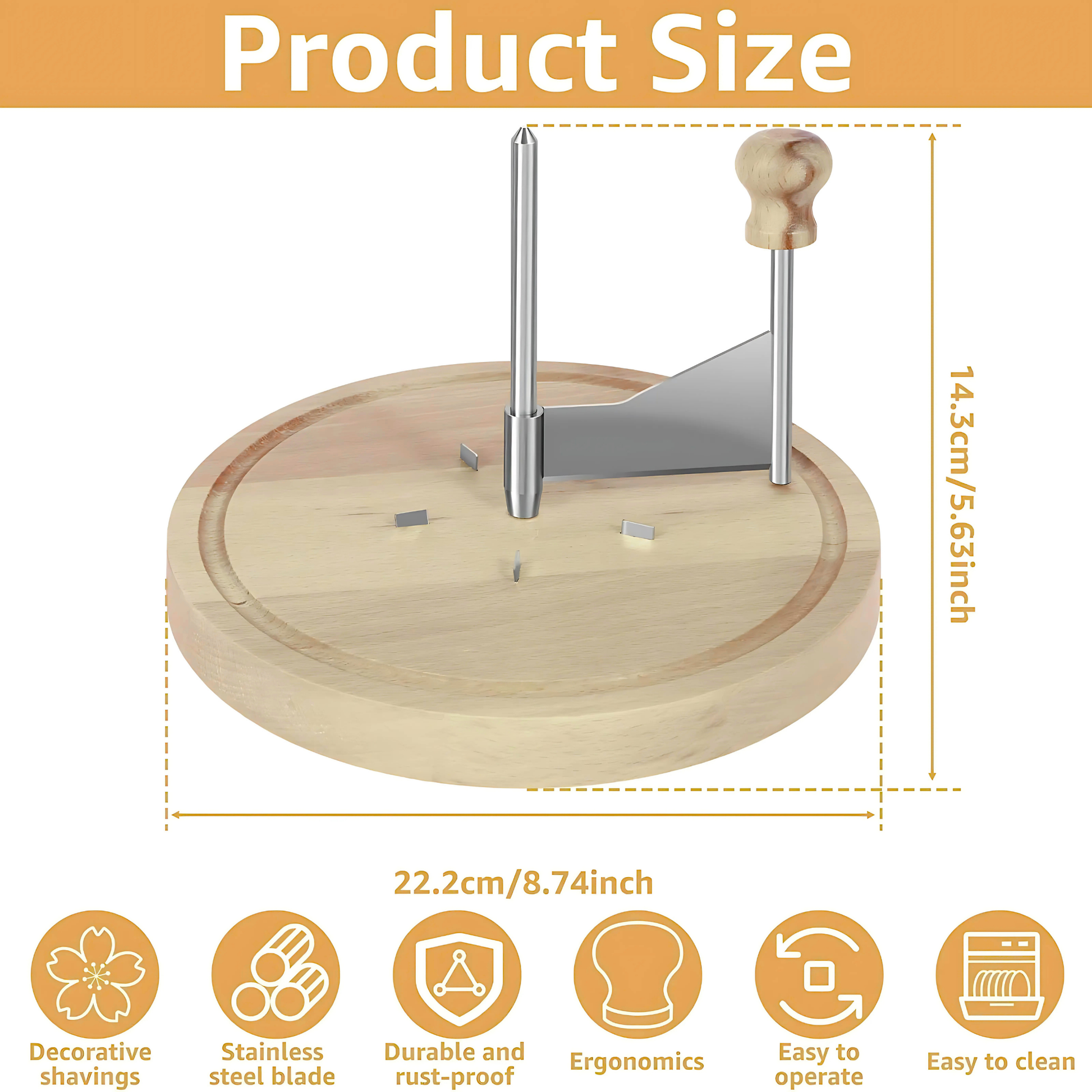 Cheese Curler Cutter Stainless Steel Cheese Shaver Handheld Butter Cheese Grater Kitchen Chocolate Cheese Shredder for Kitchen