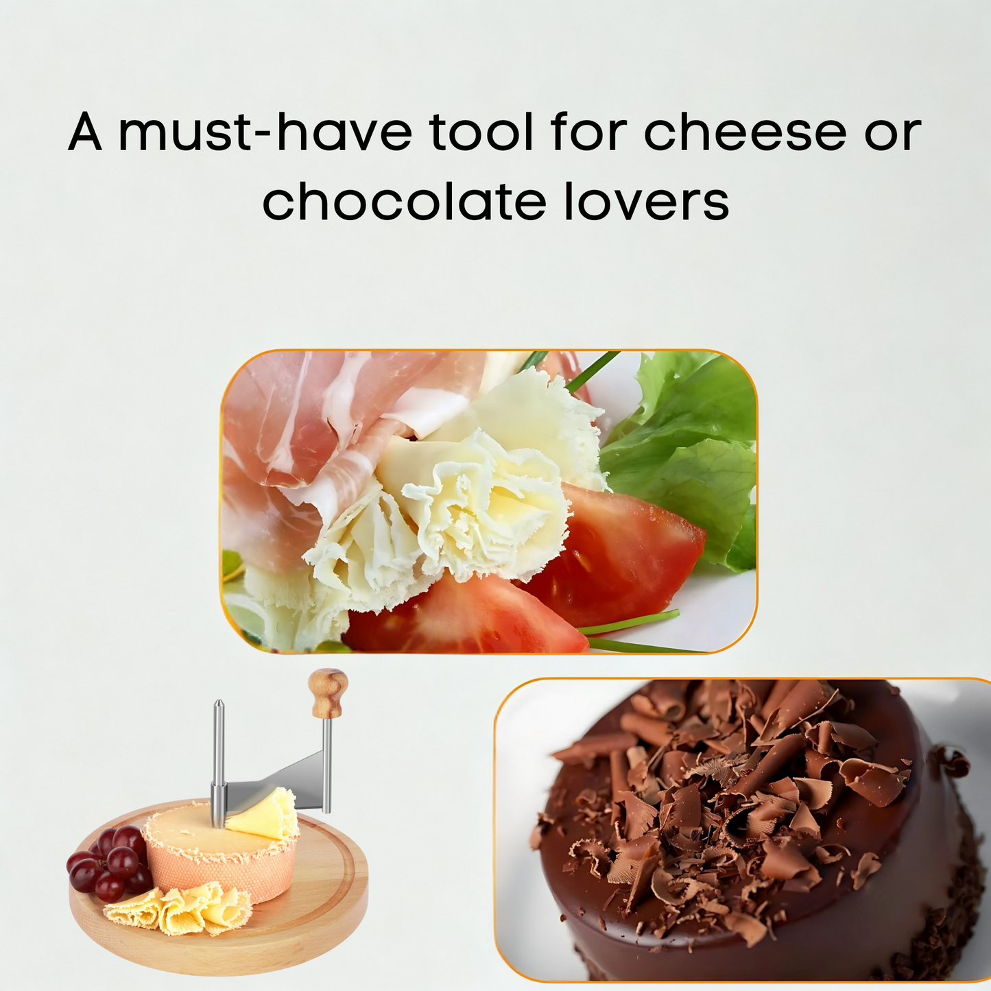 Cheese Curler Cutter Stainless Steel Cheese Shaver Handheld Butter Cheese Grater Kitchen Chocolate Cheese Shredder for Kitchen